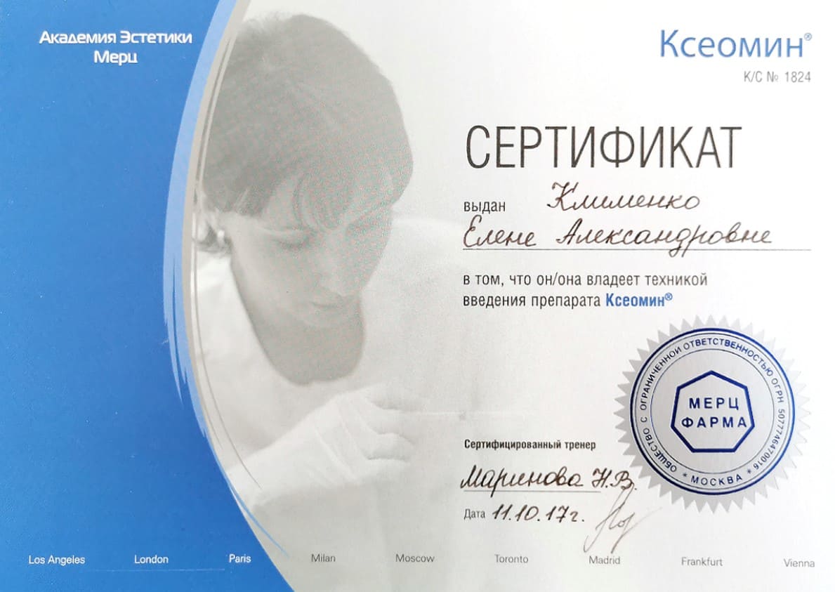 Диплом или сертификат Елена Александровна Елфимова — документ 15 из 37