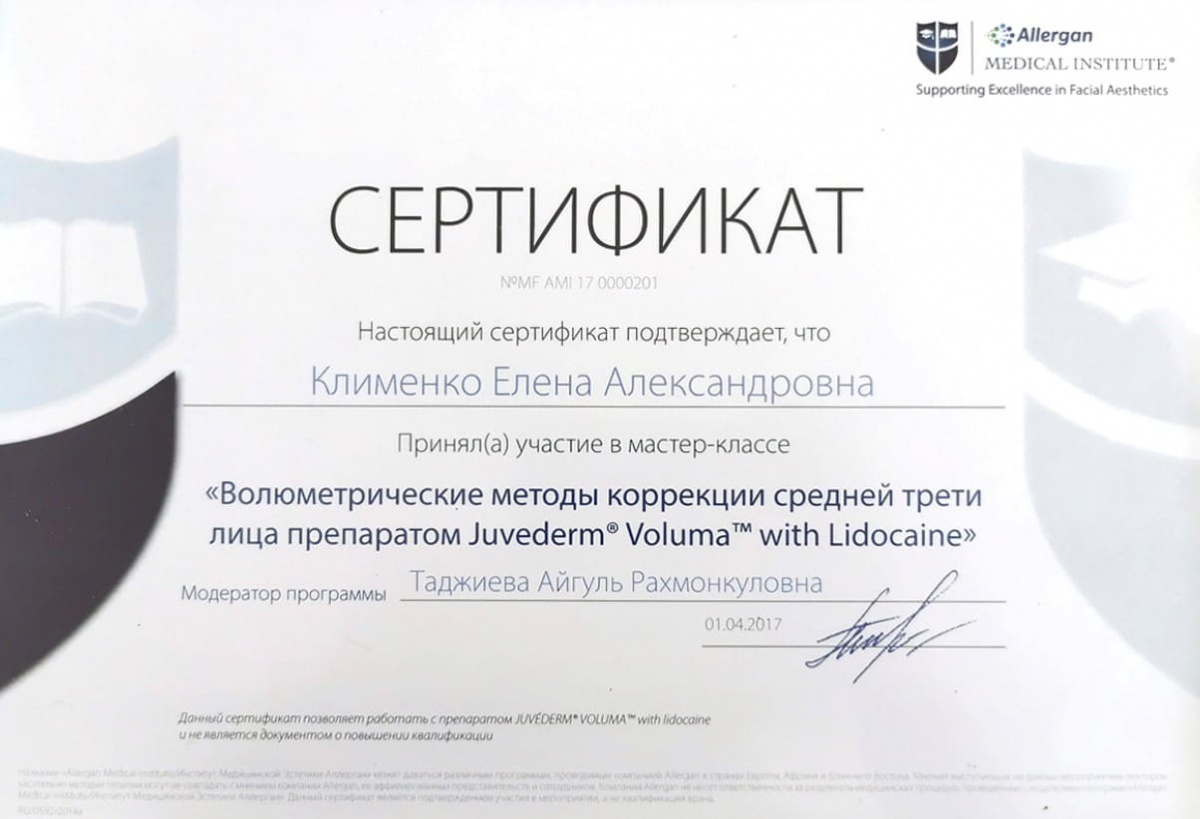 Диплом или сертификат Елена Александровна Елфимова — документ 34 из 37
